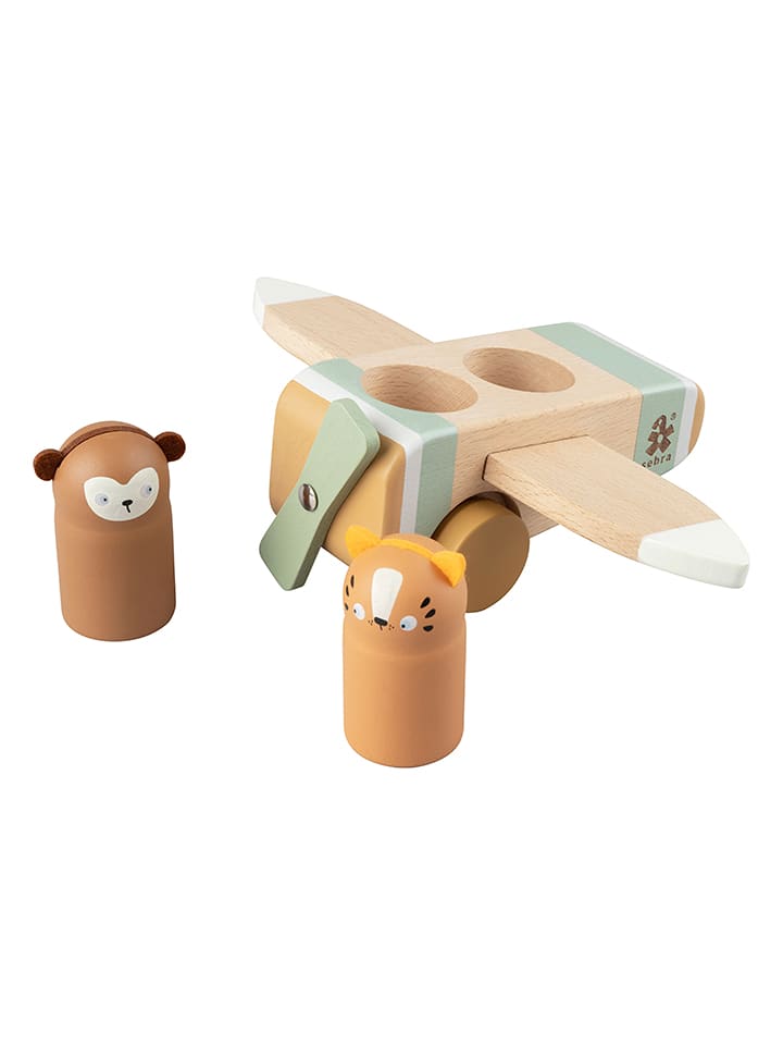 Sebra Flugzeug mit Spielfiguren "Wildlife" - ab 10 Monaten - onesize