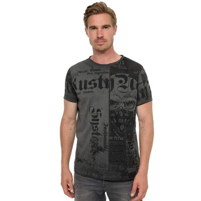 Rusty Neal mit Allover-Print im Used-Look