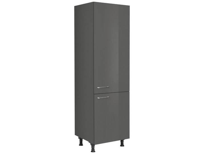 Nobilia Geräteumbauschrank Flash, Schiefer, 1 Fächer, nur wie online abgebildet bestellbar, 60x216.6x58 cm, Blauer Engel, Pefc, Goldenes M, Made in Germany, DGM-Klimapakt, Küchen, Küchenmöbel, Küchenschränke, Geräteumbauschränke