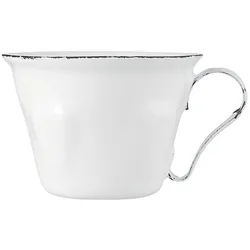 IB Laursen Tasse mini Emaille, L9 x B7,5 x H5,5 cm, weiß