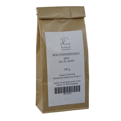 ApoFit Medizin- und Naturprodukte GmbH HOLUNDERBEEREN GANZ 100 g 09712570