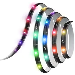 Yeelight, LED Streifen, Light Strip Wi-Fi, OBSID RGBIC, 2m, schwarz (Mehrfarbig, 200 cm, Indoor)