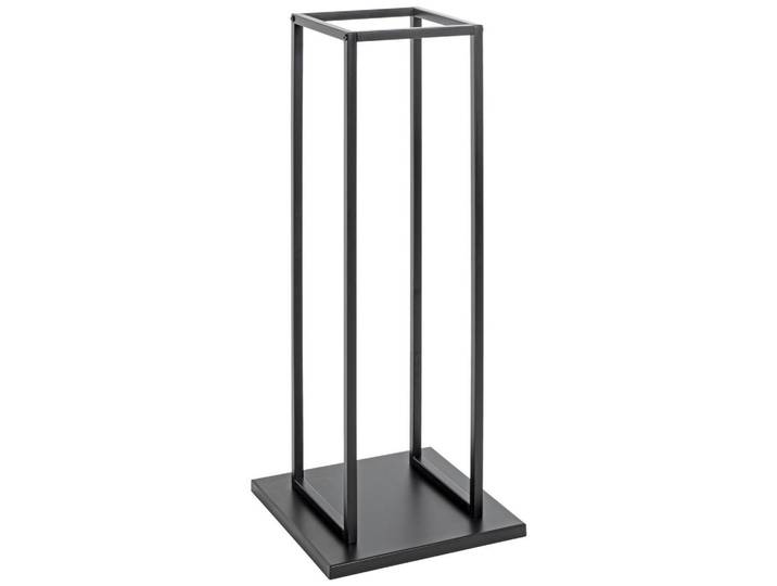 Kaminholzregal, Schwarz, Metall, 33x85x33 cm, Kleinmöbel, Kamine & Zubehör, Holzkörbe