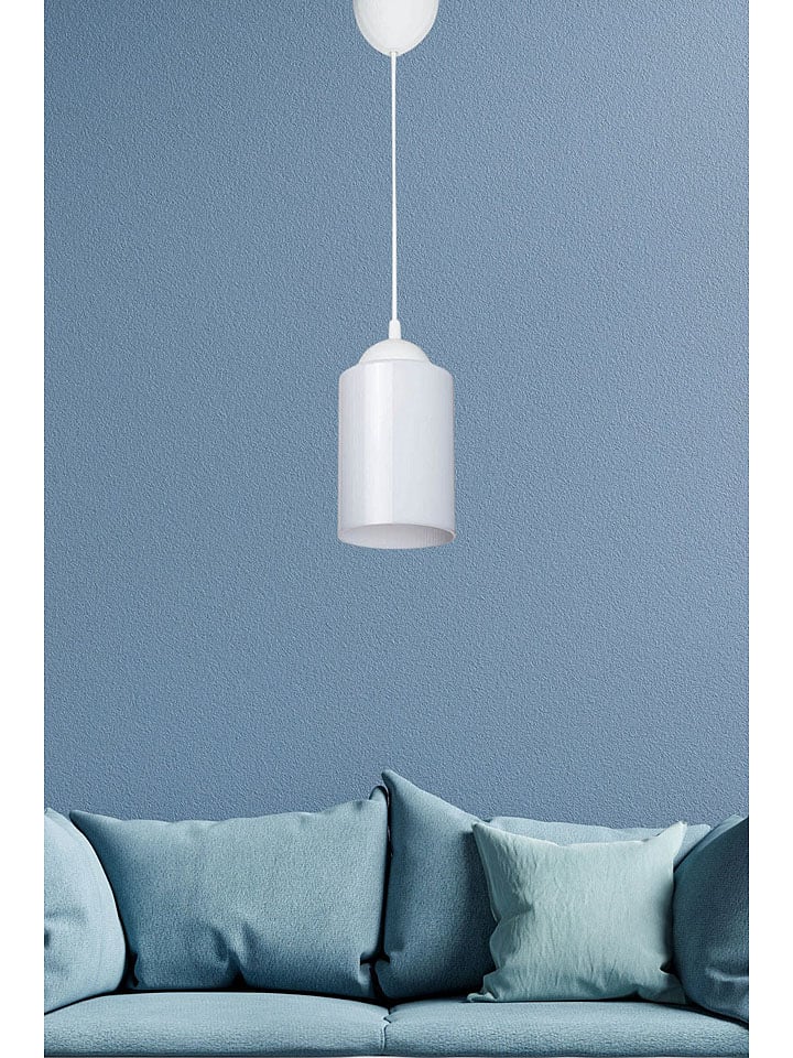 Opviq Hängeleuchte in Weiß - (H)60 x Ø 10 cm - onesize