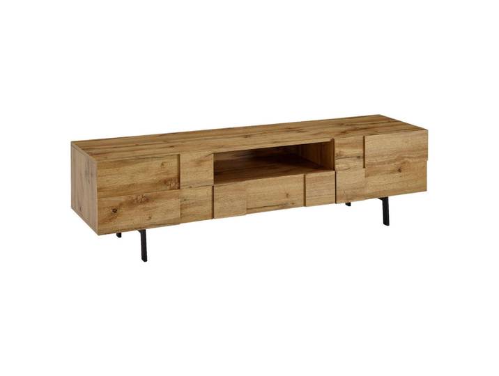 Mid.you Lowboard, Braun, Metall, 1 Schublade(n) Schubladen, 160x46x43 cm, stehend, Wohnzimmer, Wohnwände, Lowboards, Lowboards stehend