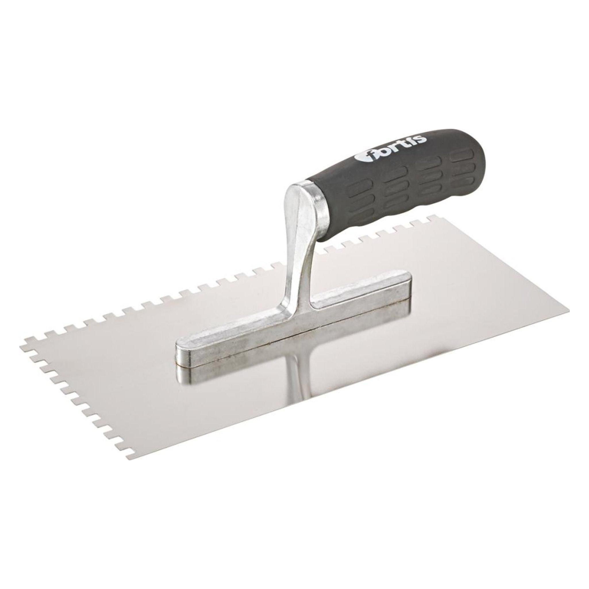 Magni Glättekelle gezahnt rostfrei 6x 6mm Softgriff FORTIS (4063726005045)