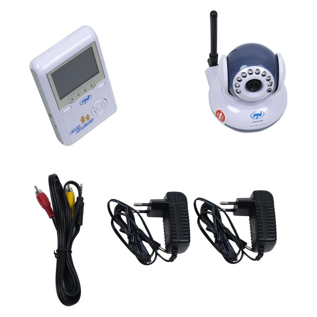PNI Video-Babyphone B2500, Bildschirm 2,4 Zoll, kabellos (Babyphone mit Kamera) (43699586)