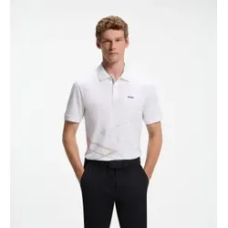 BOSS für Herren. 50570015 Poloshirt Rank 3 Weiß (M), Lässig, Baumwolle, Kurzarm