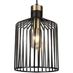 Decken Hänge Lampe Wohn Zimmer Gold Beleuchtung Pendel Spot Strahler Schwarz