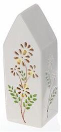 IH Casa Decor Led Ceramic Floral Tall House