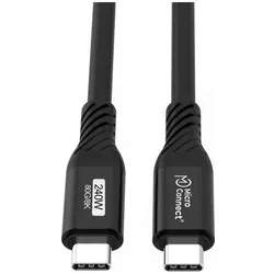 MicroConnect Premium USB4 Gen 4 USB-C (1 m, USB 4, 240 W), USB Kabel