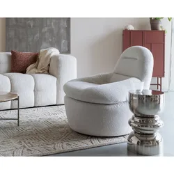 designline »Velvoro« Lounge Stuhl Offwhite