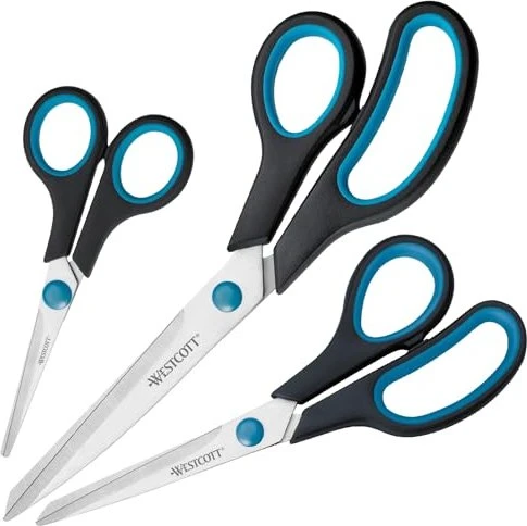 WESTCOTT Papierscheren-Set Easy Grip, 3 St. N-90032 00
