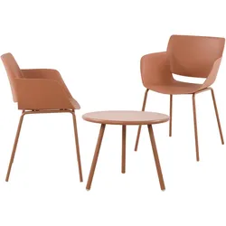 CLP Sitzgruppe Minota 2er - Farbe: terracotta, Set-Inhalt: 2 Stühle