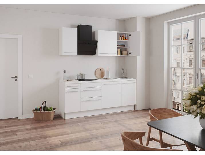Armoire Suspendue Venezia 50cm Blanc/Blanc