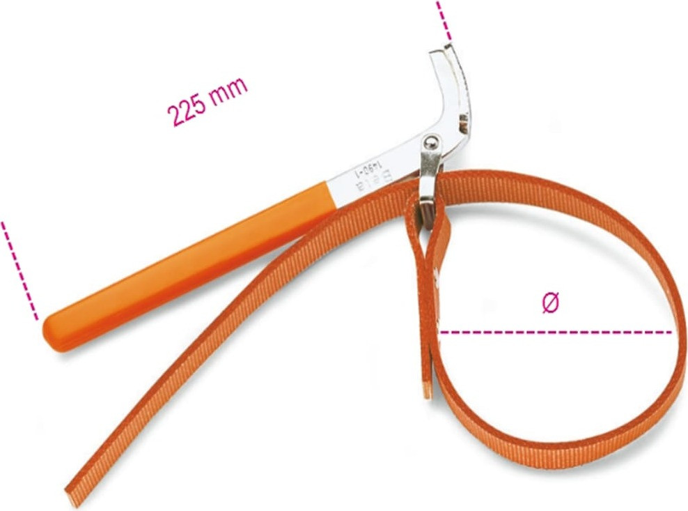 Beta Tools bandsleutel voor oliefilters model 1490/2