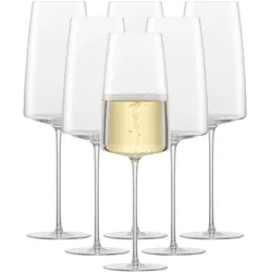 Zwiesel Simplify Sektgläser leicht & frisch, Weingläser, Transparent