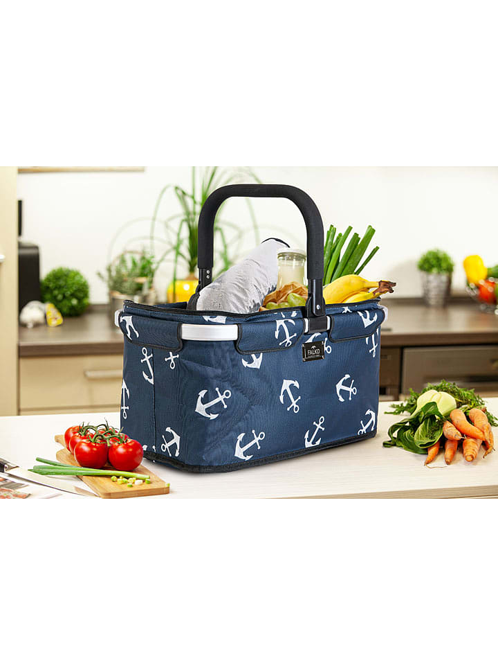 Thermo-Einkaufskorb "Falko" in Blau - (B)48 x (H)27 x (T)28 cm - onesize
