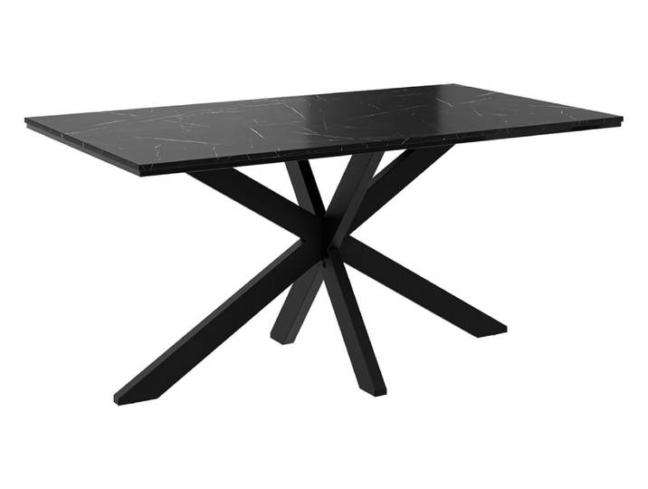 Table à manger industriel 90 cm noir