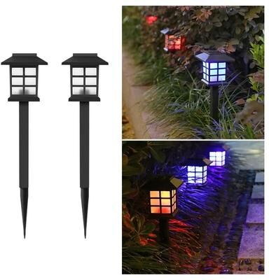 Trendy Discount Goods Outdoor Solar Pathway Light, Waterproof Landscape Lamp For Garden, Patio, Yard, Walkway, Driveway & Camping rgb Light