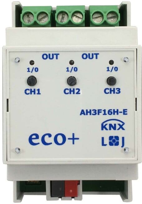 Lingg & Janke Actionneur de commutation KNX AH3F16H-E 3 canaux 16A 3TE (79236 / 79236SEC)