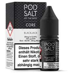 Pod Salt Black Jack NicSalt Liquid 10ml / 20mg