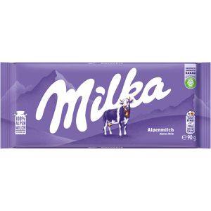 Milka Tafelschokolade Alpenmilch, 90g