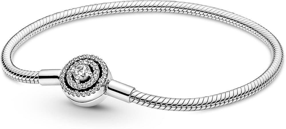 Bracelet Pandora Maille Serpent Halo Pandora Moments Femme