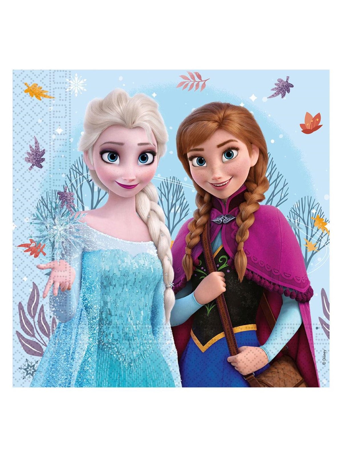 Globos Paper Napkins 33x33cm Frozen Idyllic Wonder - 20 pcs.