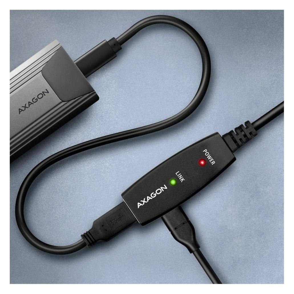 Axagon ADR-310 USB 3.2 Gen 1 Verlängerungskabel, aktiv - 10m (10 m, USB 3.2 Gen 1) (ADR-310)