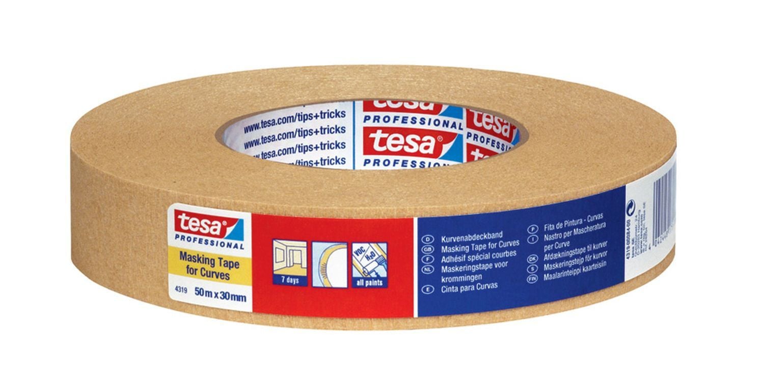 tesa Verfmaskeertape 4319 papier 19 mm x 50 m