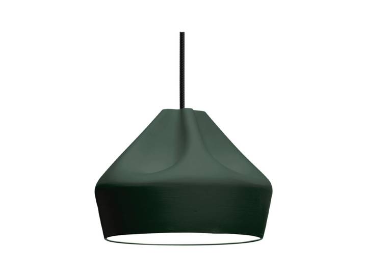 Pleat Box 24 Pendelleuchte E14 Dunkelheit Grün/Weiß - Marset - Esszimmer - Keramik