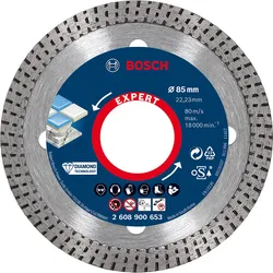Bosch EXPERT HardCeramic Diamanttrennscheiben für kleine Winkelschleifer, Bohrungsdurchmesser (mm):2 - 2608900653