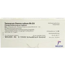TARAXACUM STANNO cultum RH D 3 Ampullen 8 ml