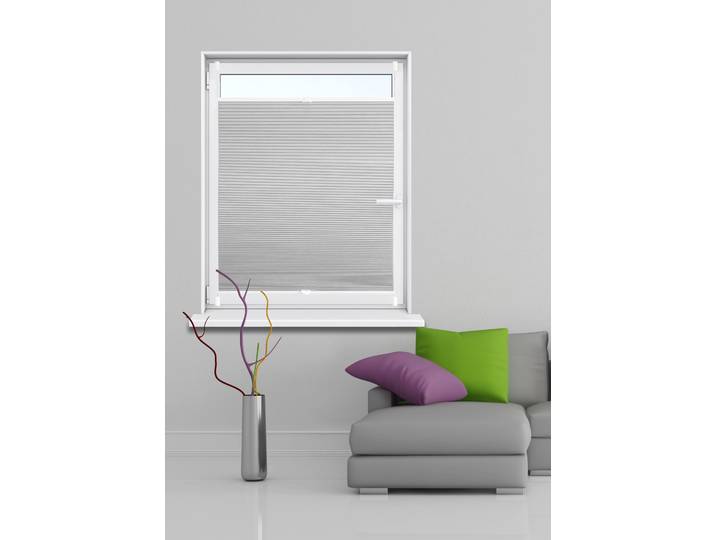 Wabenplissee KUTTI Wim Gr. 3, weiss (weiß, weiß), B:120cm H:140cm, Obermaterial: 100% Polyester, Plissees, Wabenplissee, Thermo, verdunkelnd