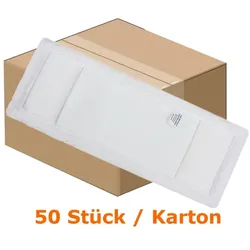 Microfasermop Mopptex PREMIUM Ultra weiß 40 cm Karton 50 Stück im Karton, weiß, Microfaser, Premiumqualität