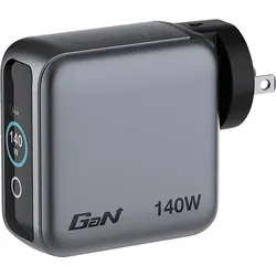 VERBATIM 30240 Adapter inkl. USB-C zu Kabel Universell, 100-240 Volt 140 Watt, Schwarz