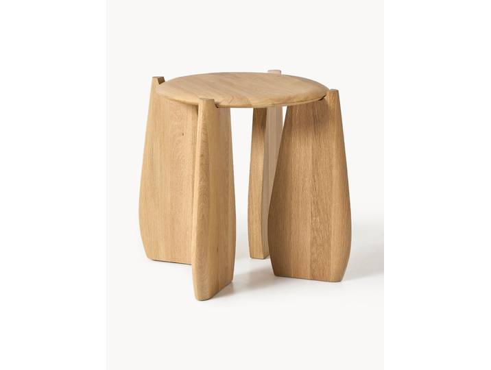 Table d'appoint ronde en bois Hilda