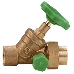 Schrägsitzventil mit steigende Spindel mit Entleerung 15 mm