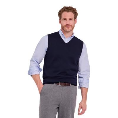 Pullunder FALKE "Pure Merino Wool", Herren, Gr. 3XL, blau (night sky (6437)), Pullover Pullunder