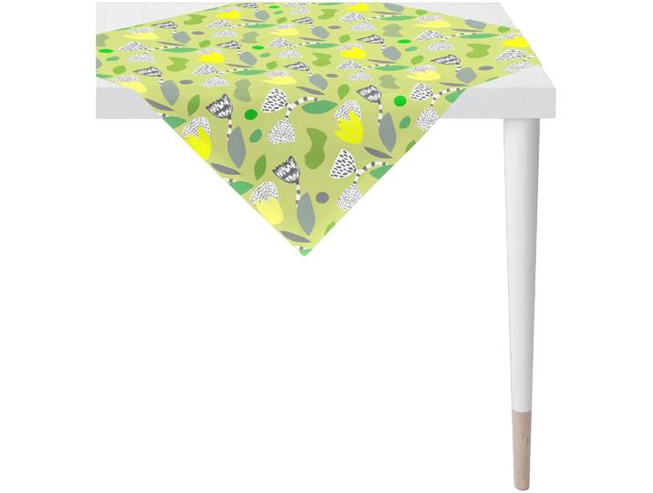 Mitteldecke APELT 3807 , grün, B:85cm L:85cm, Baumwolle, Polyester, Tischdecken, Mitteldecke