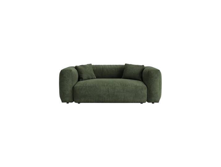 Modulares 2-Sitzer Design Sofa „Martina“ Samt Grün Micadoni