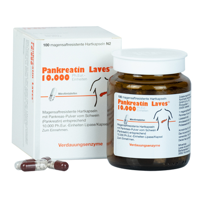 Laves-Arzneimittel GmbH PANKREATIN Laves 10.000 Ph.Eur.-Einh.msr.Hartkaps. 100 St 16134808
