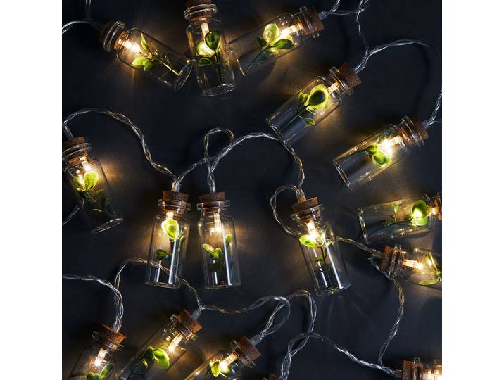 LED-Lichterkette 33 x 4 x 14cm Durchsichtig/Durchsichtig
