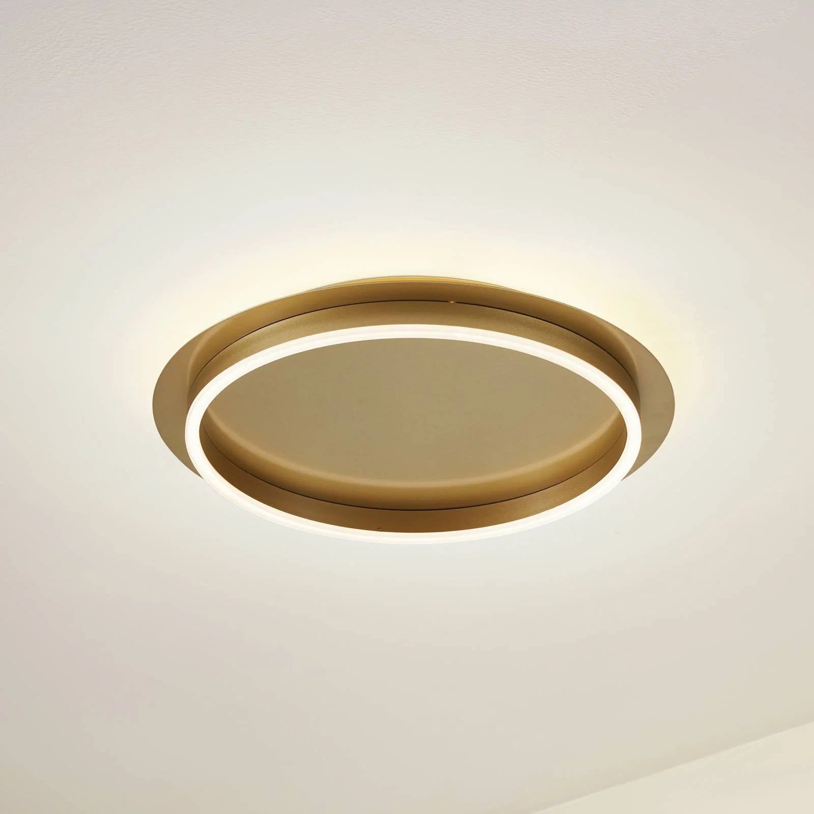 Lindby LED-plafondlamp Modern Rond Goud/Messing