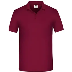 Bio Polo T-Shirt "JN874" - XS - wine