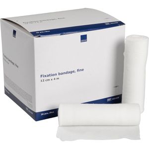 Abena Mullbinden 12 cm x 4 m, elastisch, latexfrei, unsteril, 20 Stück