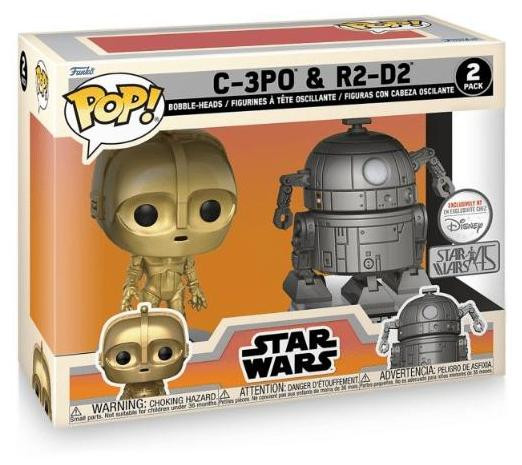 Funko Pop! Vinyl Figuur Star Wars C-3PO & R2-D2 Exclusieve Disney