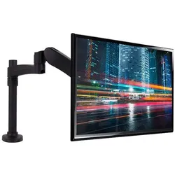 b-tech BT7383 (24 Zoll) Klemme (Tisch, 24", 9 kg), Monitor Halterung, Schwarz