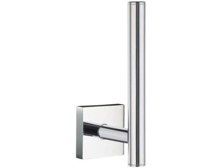 Toilettenpapierhalter, Chromfarben, Metall, 4.5x14x6.6 cm, Badezimmer, WC Ausstattung, Toilettenpapierhalter
